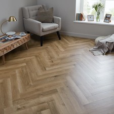 Rannerdale LVT Herringbone Flooring - French Oak