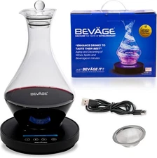 Bevage Pro Electronic Wine/Spirits Aging and Decanting Liquor Decanter by Bevage