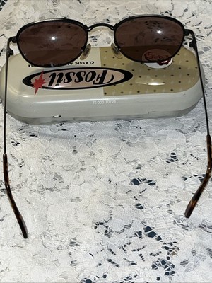 Fossil 210 Sunglasses Silver Metal Frame UV400 50-20-140  display picture 1