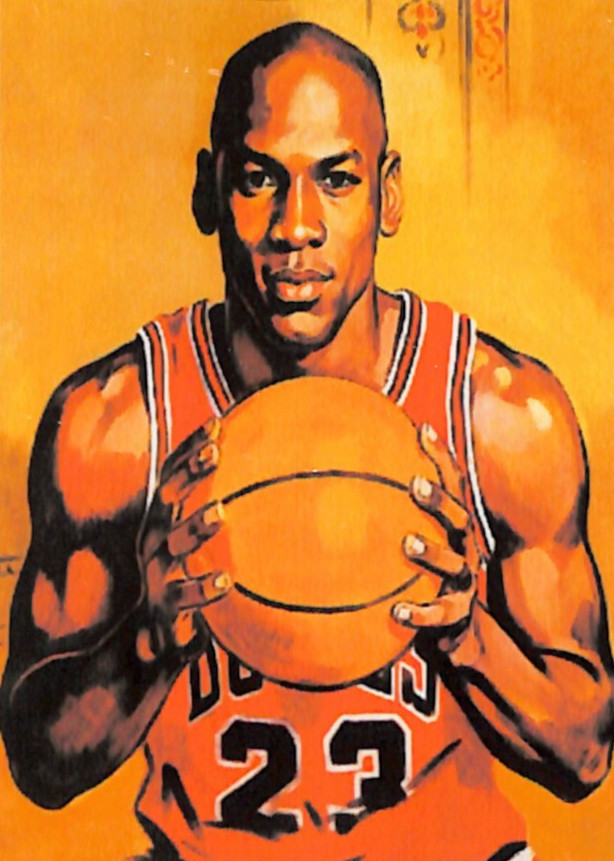 Michael Jordan 🏀METAL 🏀ATC ART basketball card -Chicago Bulls 2/5