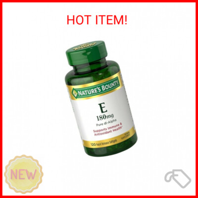 Nature's Bounty Vitamin E Pills and Supplement Softgels, Supports Antioxidant He