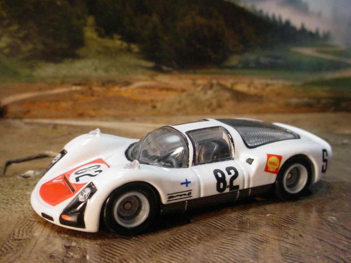 Hot Wheels '66 PORSCHE 906 CARRERA 6☆white;82 SHELL☆premium Team