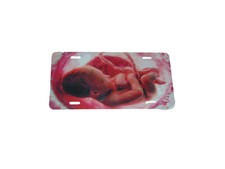 Pro Life Unborn Baby License Plate 6x12 Aluminum Made in USA