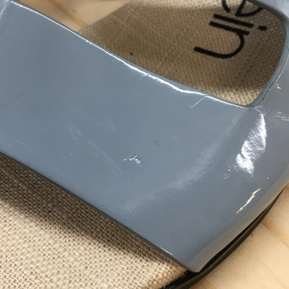 Calvin Klein 凉鞋女式 7.5 波西双带扣懒人平底拖鞋蓝色 — 第 4/4 张图片