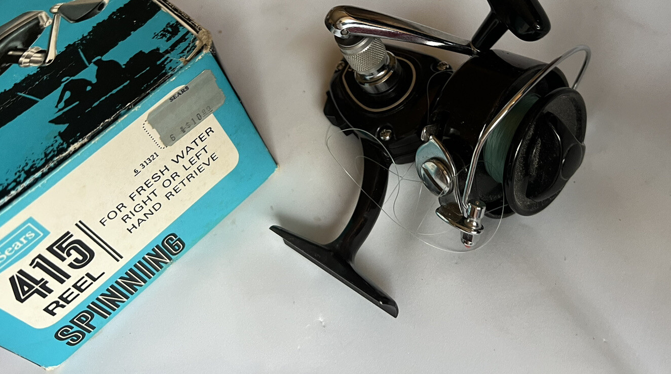 Vintage Sears and Roebuck 415 Model 535.313210 Spinning Fishing Reel NIB
