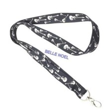 10pcs cartoon anime guitar Lanyard For Bus subway ID Card KeyChain Holder gif