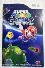 SUPER MARIO GALAXY: Nintendo Wii Instruction Manual Booklet Only  NO GAME
