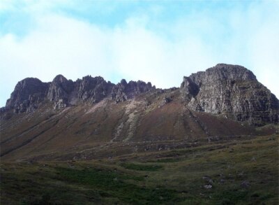 Foto 6x4 Gipfelgrat von Stac Pollaidh um 2003