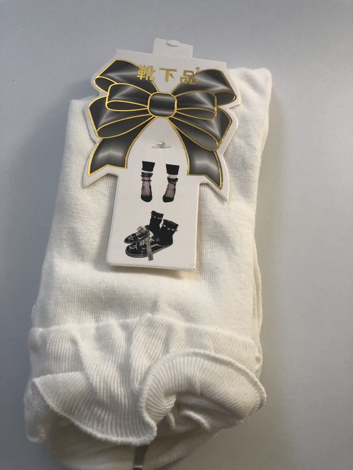 Lady Women Girl Ankle Lace Ruffle Frilly Short White School Dress Shoe