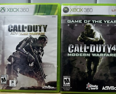 Call of Duty 4 Modern Warfare Game of the Year Edition Advanced Warfare Xbox 360