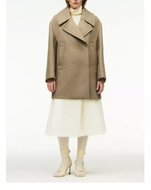 Wool blend store cocoon coat
