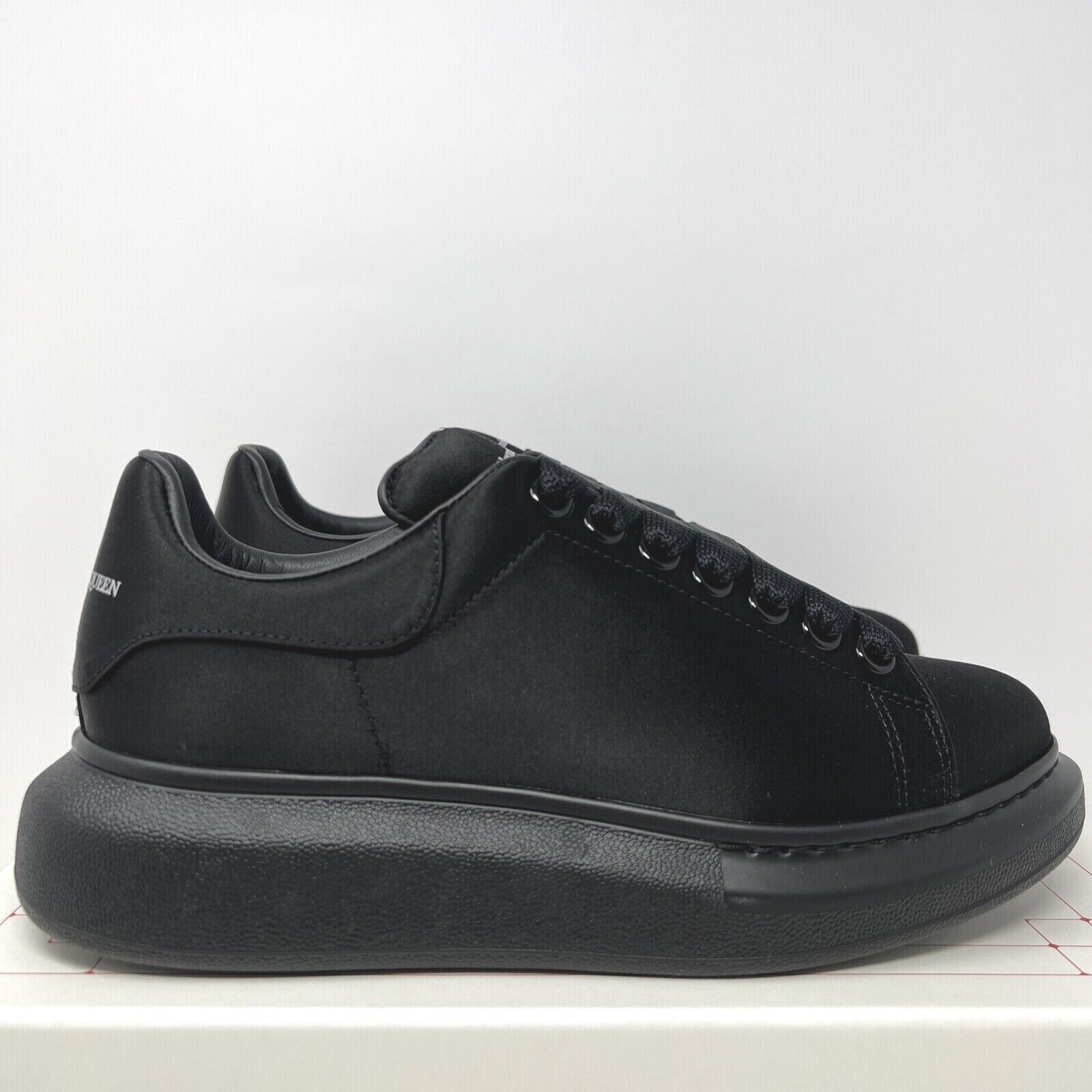 sanger annoncere strå Alexander McQueen Women&#039;s Oversized Silk Sneakers Size 39 EU/ 9 US  Triple Black | eBay