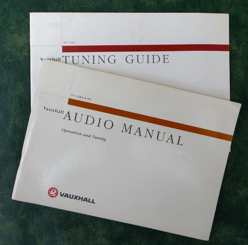 VINTAGE VAUXHALL AUDIO TS1522 TUNING GUIDE TS1284-A-96 RADIO CASS MANUAL 1994