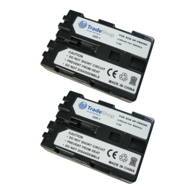 2x Akku 2000mAh für Sony Alpha A900, SLT-A57 A58 A58K A58M A58Y A57K A57M A57Y