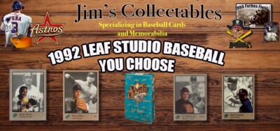 1992 LEAF STUDIO BASEBALL - YOU CHOOSE YOUR CARD