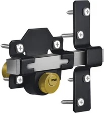 Barn Door Lock, 70mm, Fence Gate Lock, Double Sided Gate Latch, Door Lock for Wo