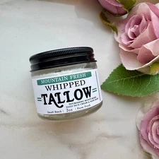 Whipped Beef Tallow Cream | Grass fed Halal Beef Tallow multiple sizes & scents