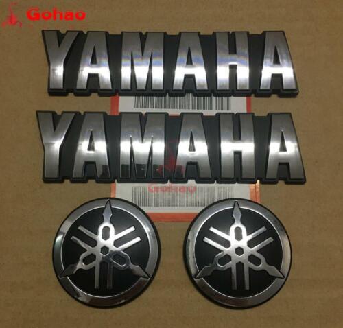 FUEL TANK FAIRING FENDER CHROME SILVER EMBLEM BADGES DECAL FOR R1 R3 R6 R7 MT - Picture 2 of 9