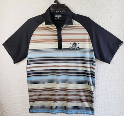 Tatoo Golf Mr Bones Series Polo Shirt Mens Large White Skeleton 