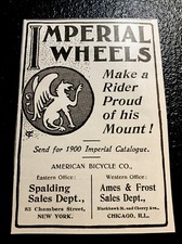 1900 Imperial Wheels Bicycle Advertising - American Bicycle Co. - Chicago