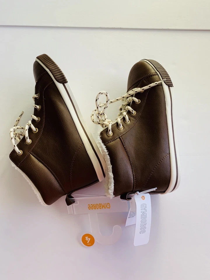Bota con cordones Gymboree marrón para niño talla 4 Foto 4 de 4
