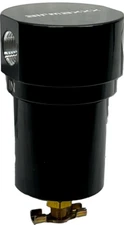 airmaxxx Black Aluminum 3/8" Tank Water Filter Trap & Drain Air Ride Suspension