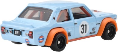 Pack De 2 Voitures Hot Wheels Premium Lancia 037 & Fiat 131 Abarth - Édition Gulf - 1/64