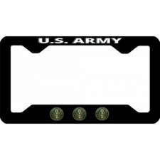army seal military logo thin style license plate frame made in usa