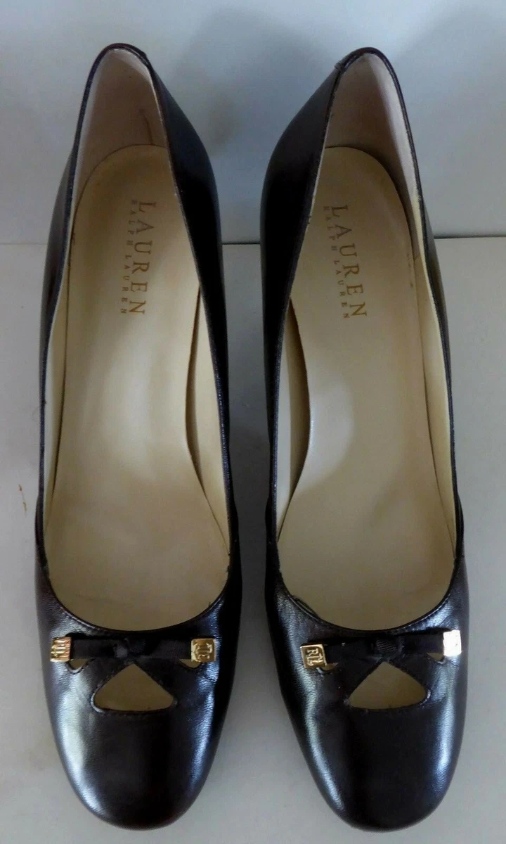 Ralph Lauren Women Leather Dress Shoes Heels Career Office School