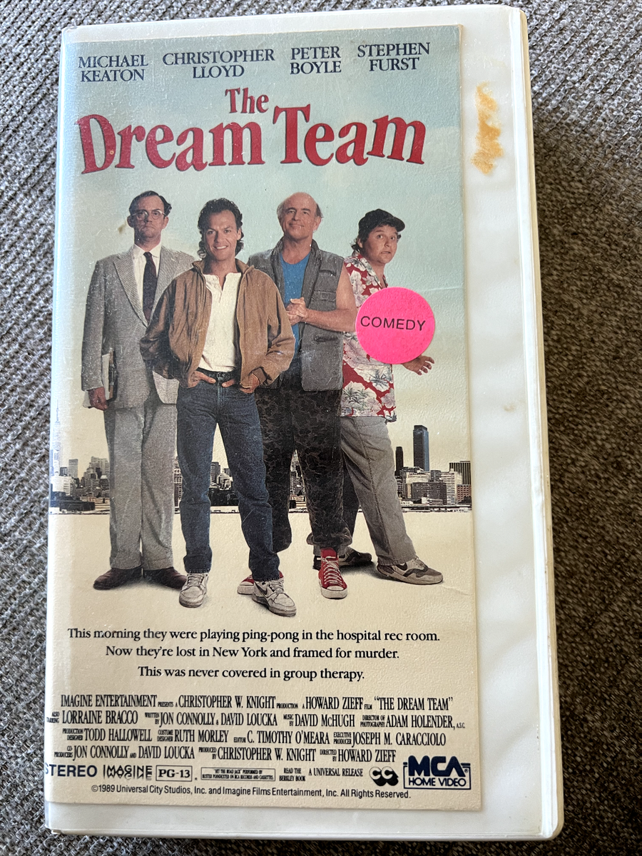 VTG THE DREAM TEAM 1989 VHS Video Michael Keaton, Christopher