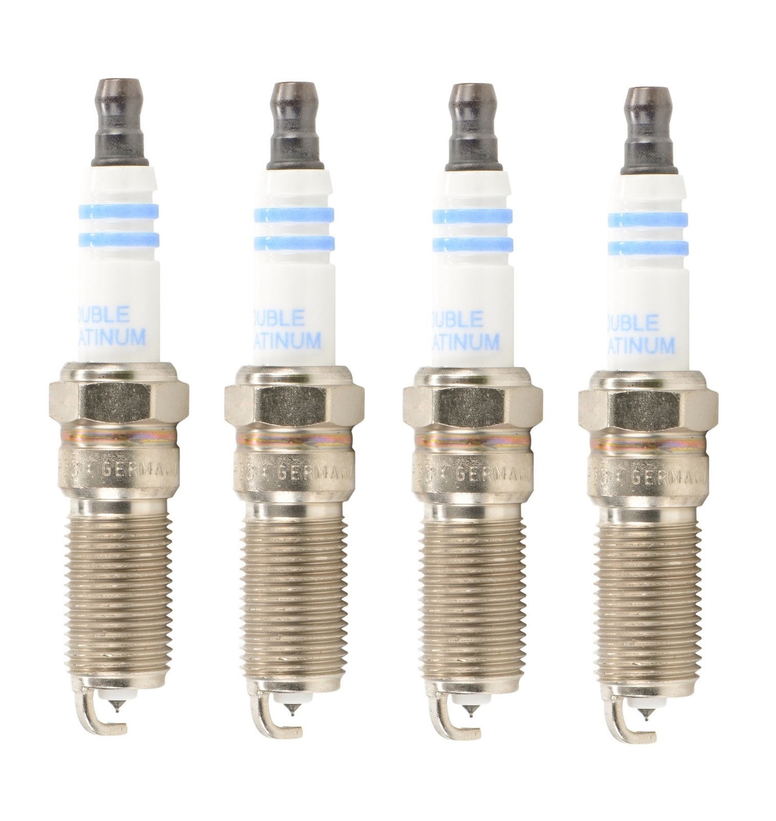 Bosch OE Fine Wire Double Platinum Set of 4 Spark Plugs For Ford Mazda Mercury