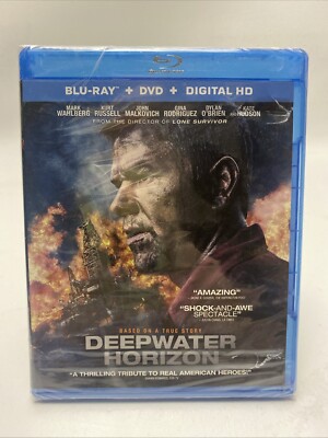 Deepwater Horizon (Blu-ray + DVD + Digital HD, 2016) Factory Sealed