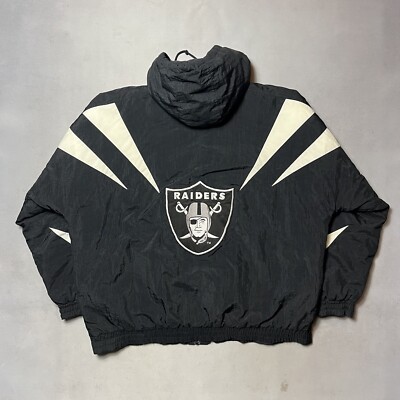Vintage Apex One Oakland Raiders Pro Line Puffer Jacket XL | eBay