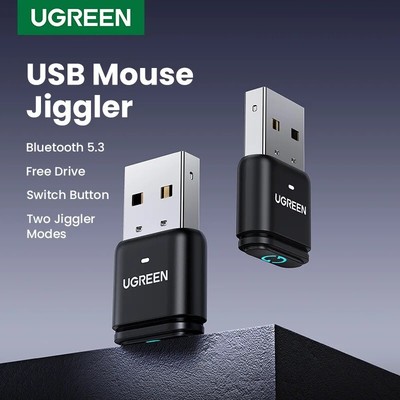 UGREEN Mouse Jiggler USB Wireless Bluetooth 5.3 Dongle Adapter Mover Keep Awake
