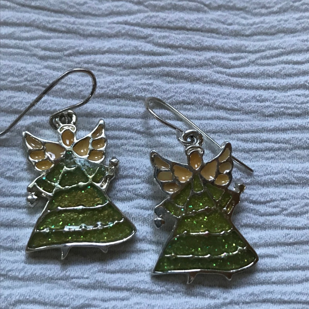 earrings for light green dress Cute Green Gemstone Drop Earrings | Statement Earrings