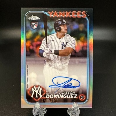 2024 Topps Chrome Jasson Dominguez Rookie Auto Refractor /499 #RA-JDZ NY Yankees