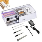 Electric Cones Cigarette Rolling Machine,Portable Tobacco 6.5 & 8.0, Silver