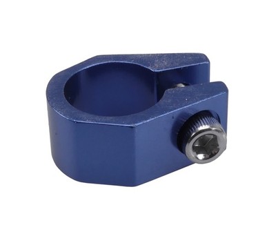Tuf Neck style BMX bicycle seat post clamp - 25.4mm (1'') - COBALT BLUE