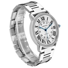 Cartier Ronde Solo XL Silver Dial Steel Mens Watch W6701011 4