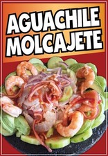 Aguachile Molcajete Decal Window Sticker Truck Concession Vinyl Restaurant
