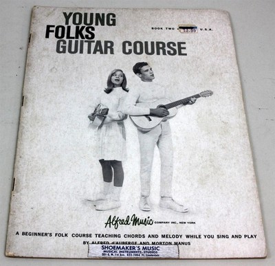 1964 YOUNG FOLKS GUITAR COURSE - Book Two Sheet Music Song Book Instruction