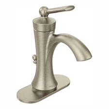 NEW CONDITION MOEN 4500BN Wynford High-Arc Bathroom Faucet Brushed Nickel