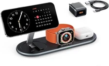 3 in 1 Charging Station for Apple, Magnetic Wireless Charger iPhone AirPods