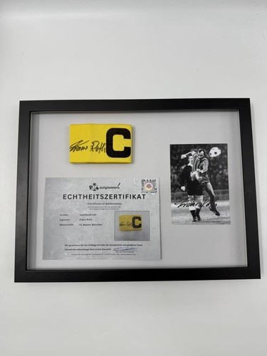 Captain's Armband Franz Roth Signed In Frame Bayern Munich Autograph ...