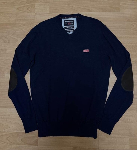 Men Mille Miglia Sweater Navy Wool 40 /L / 48