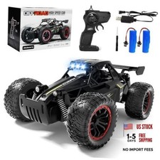 Remote Control Car, Fast RC Monster Truck with Durable Metal Body, 1:16 Black