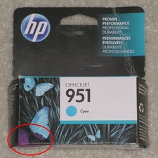 2017 Genuine OEM HP 951 CN050AN Cyan Ink Print Cartridge
