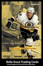 1994-95 Fleer Mariusz Czerkawski #10 Boston Bruins Rookie NHL Hockey