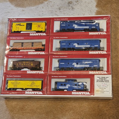 NUEVO NOS De colección Raro # 9004 Mantua HO Conrail Tren Set Coches Locomotora | Zustand: New