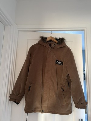 Alpha Industries Cold Weather Corduroy Parka Jacket Size UK 14 